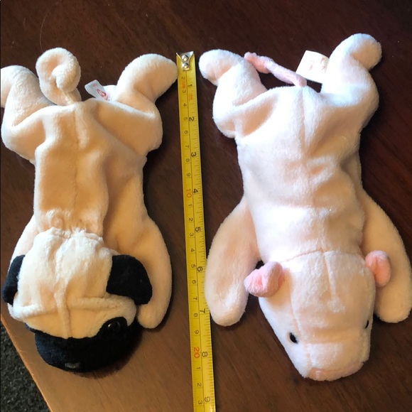 EUC Pig (Squealer) & Pug (Pugsly) Beanie Babies - Picture 13 of 15